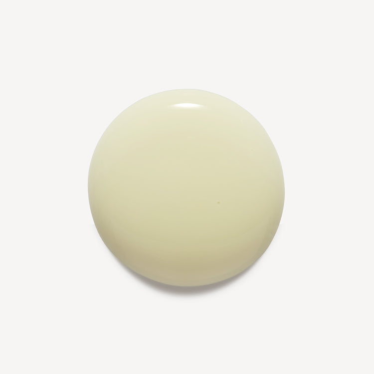 A dollop of white gel with a lighter streak