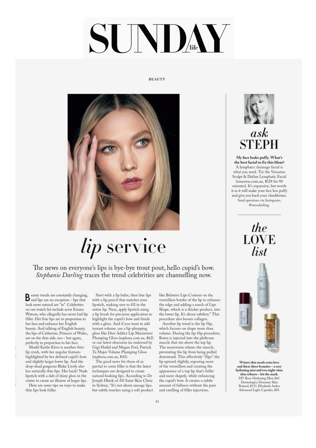 SUNDAY LIFE - LIP SERVICE