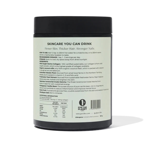 Par Olive - Marine Collagen Superpowder: Matcha