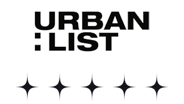 Logo badge for All Saint Clinic's Testimonial feature in the URBAN List for the TOP skin clinics in Sydney.