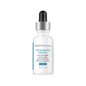SkinCeuticals Discoloration Defense serum bottle on a white background